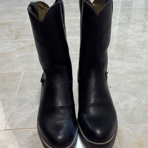 Justin Boots Black Western Men's Boots